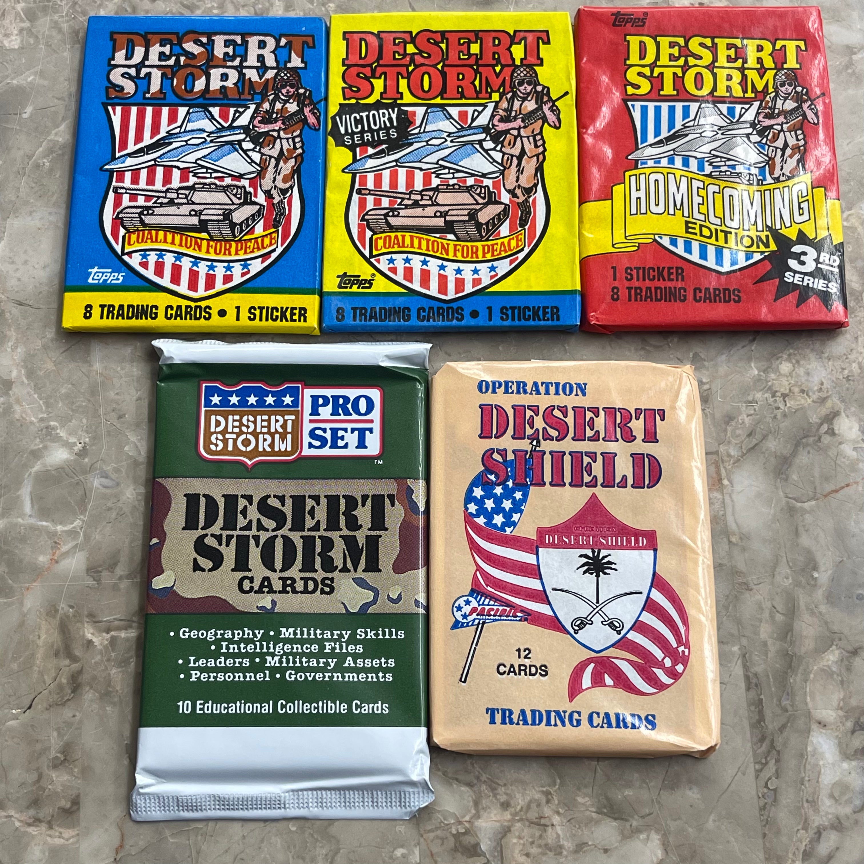 rare desert storm trading cards Cards