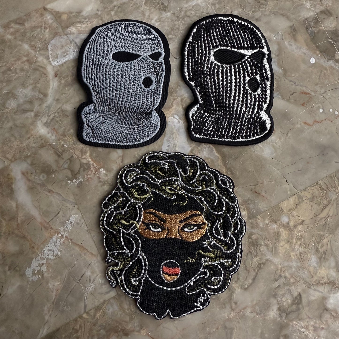 Patches - Iron On Balaclava and Medusa's Revenge