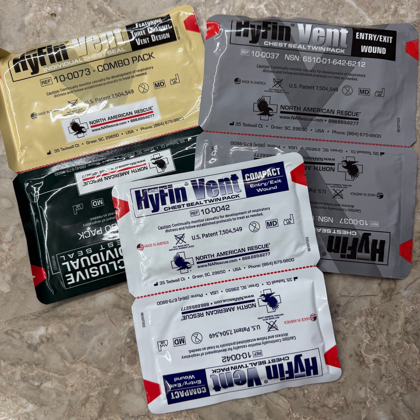 Medical - HyFin Chest Seal Dressing - Combo Pack