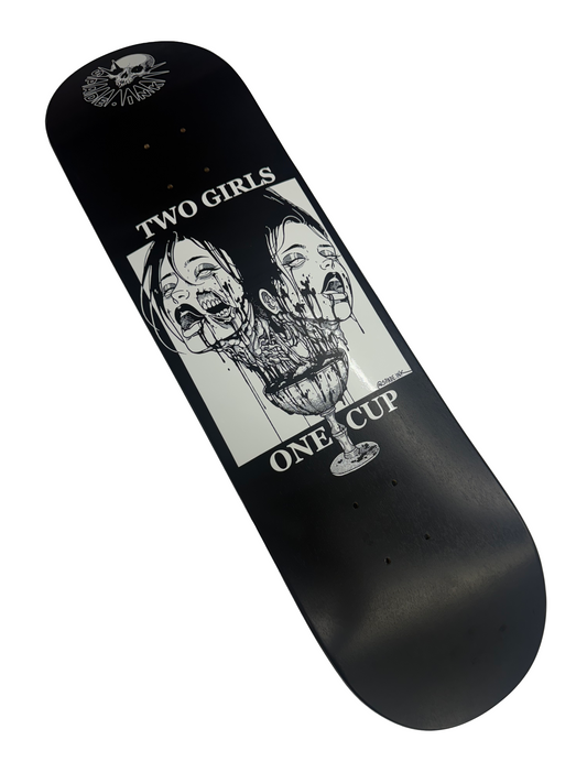 Spade Ink - 2 Girls 1 Cup Skate Deck