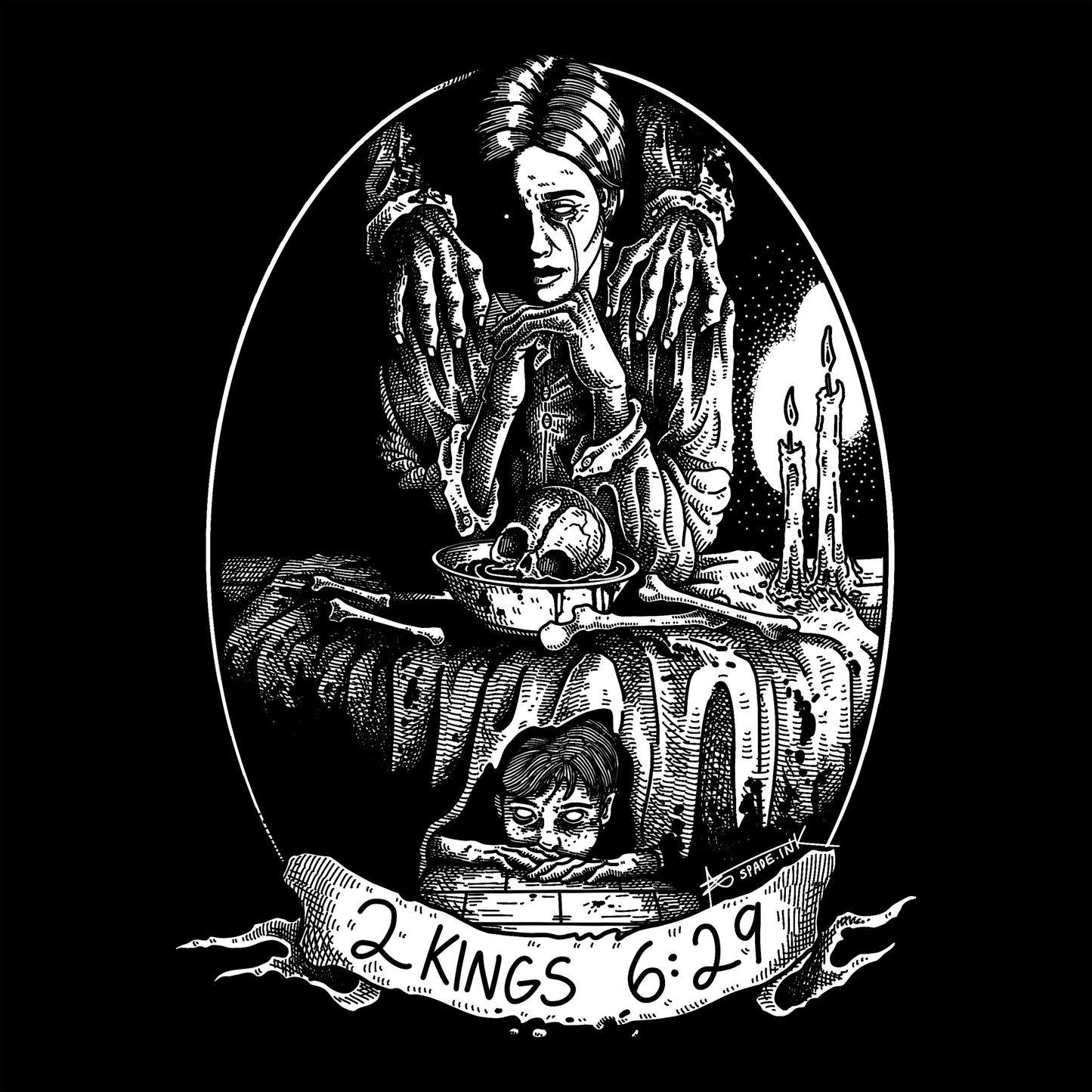 Spade Ink - 2 Kings 6:29