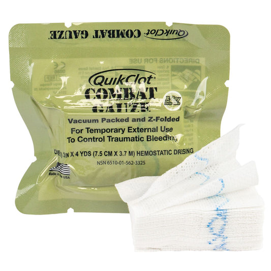 Medical - QuikClot Z-Fold Vacuum Packed Combat Gauze