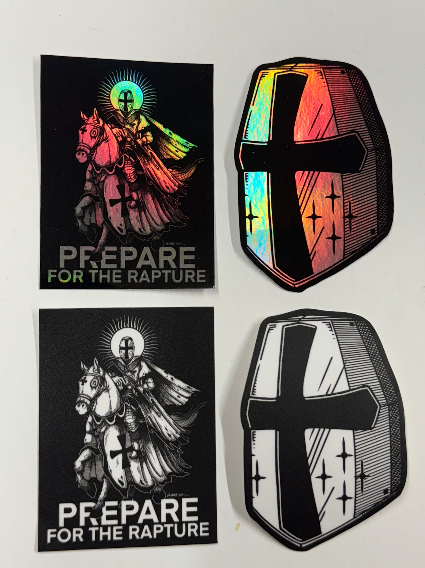 Slaps - Prepare for the Rapture / Crusader stickers