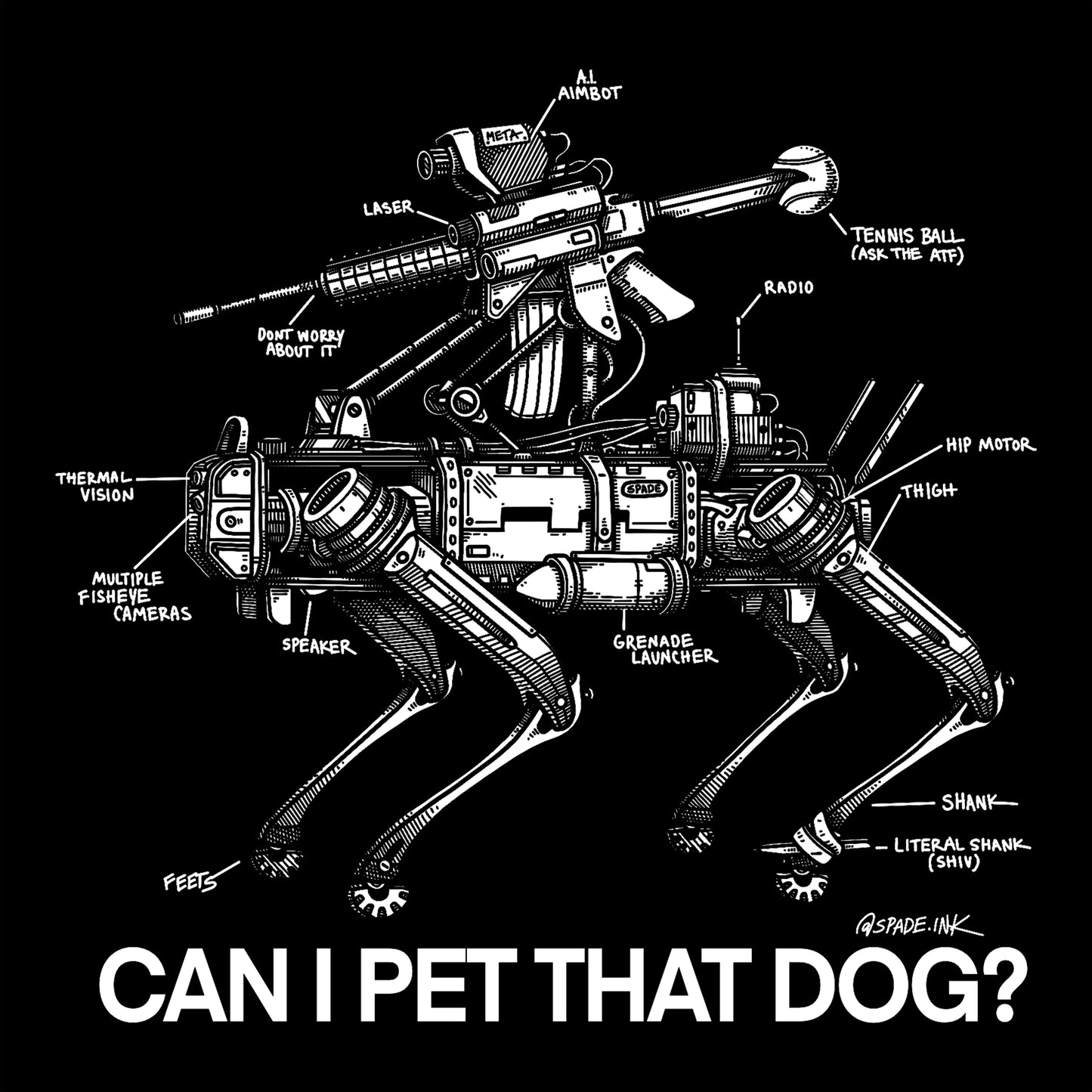 Spade Ink - Robo Dog