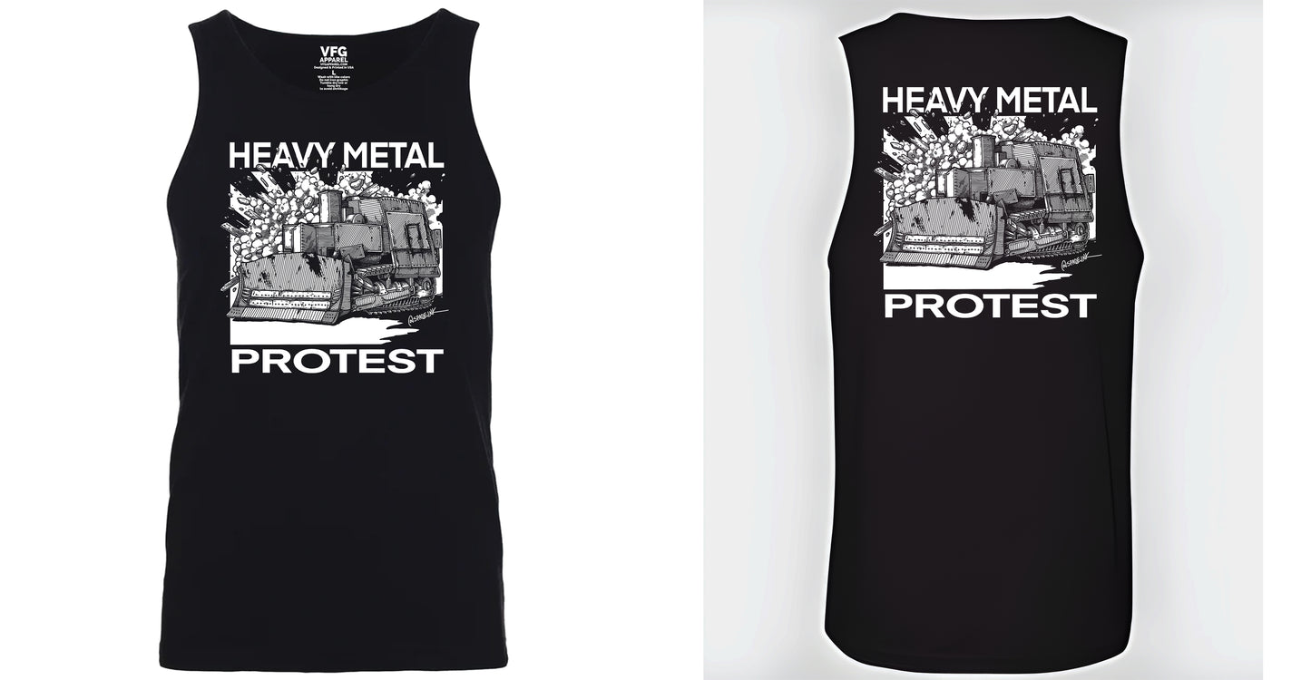 Spade Ink - Heavy Metal Protest White