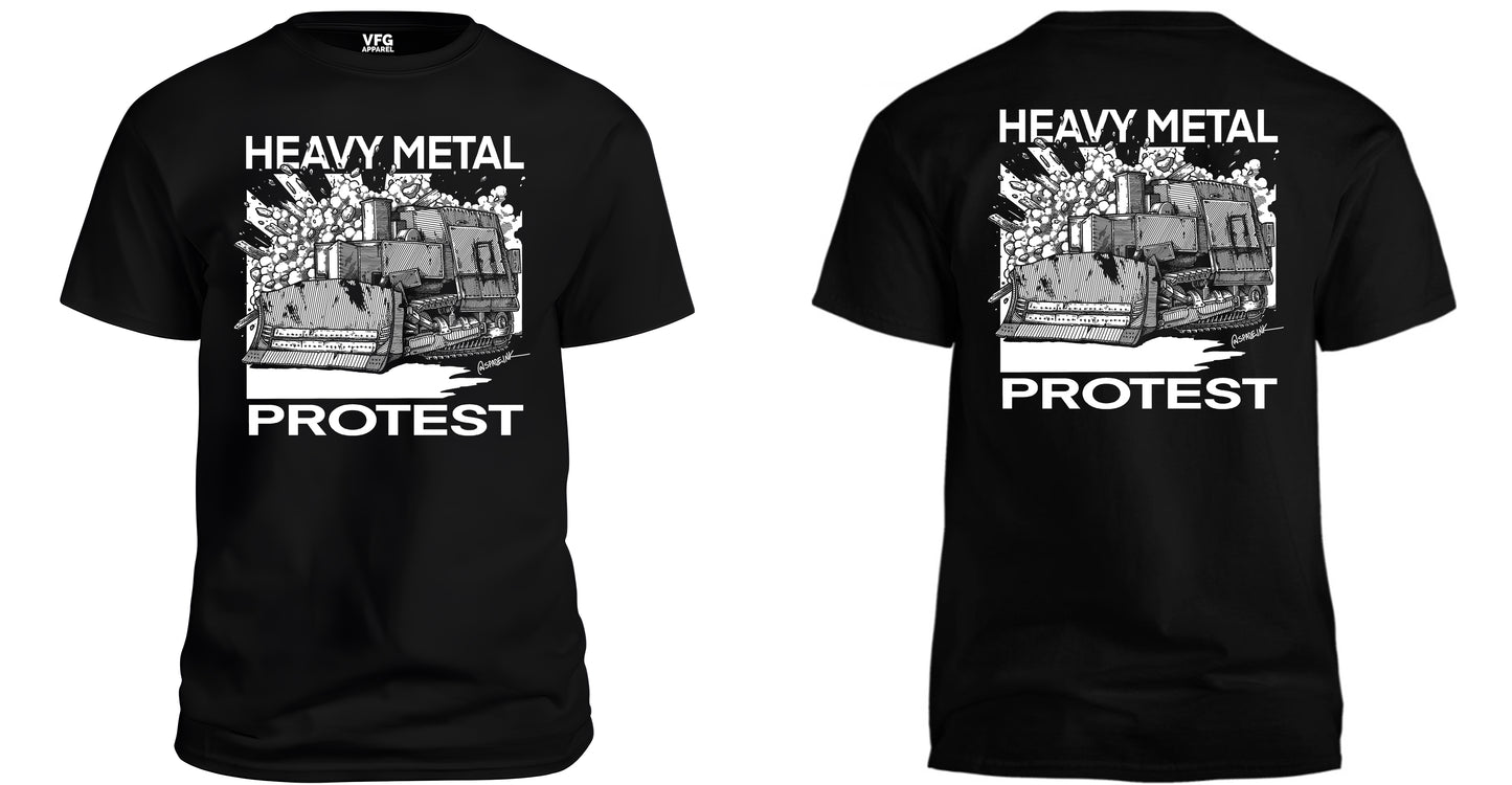 Spade Ink - Heavy Metal Protest White