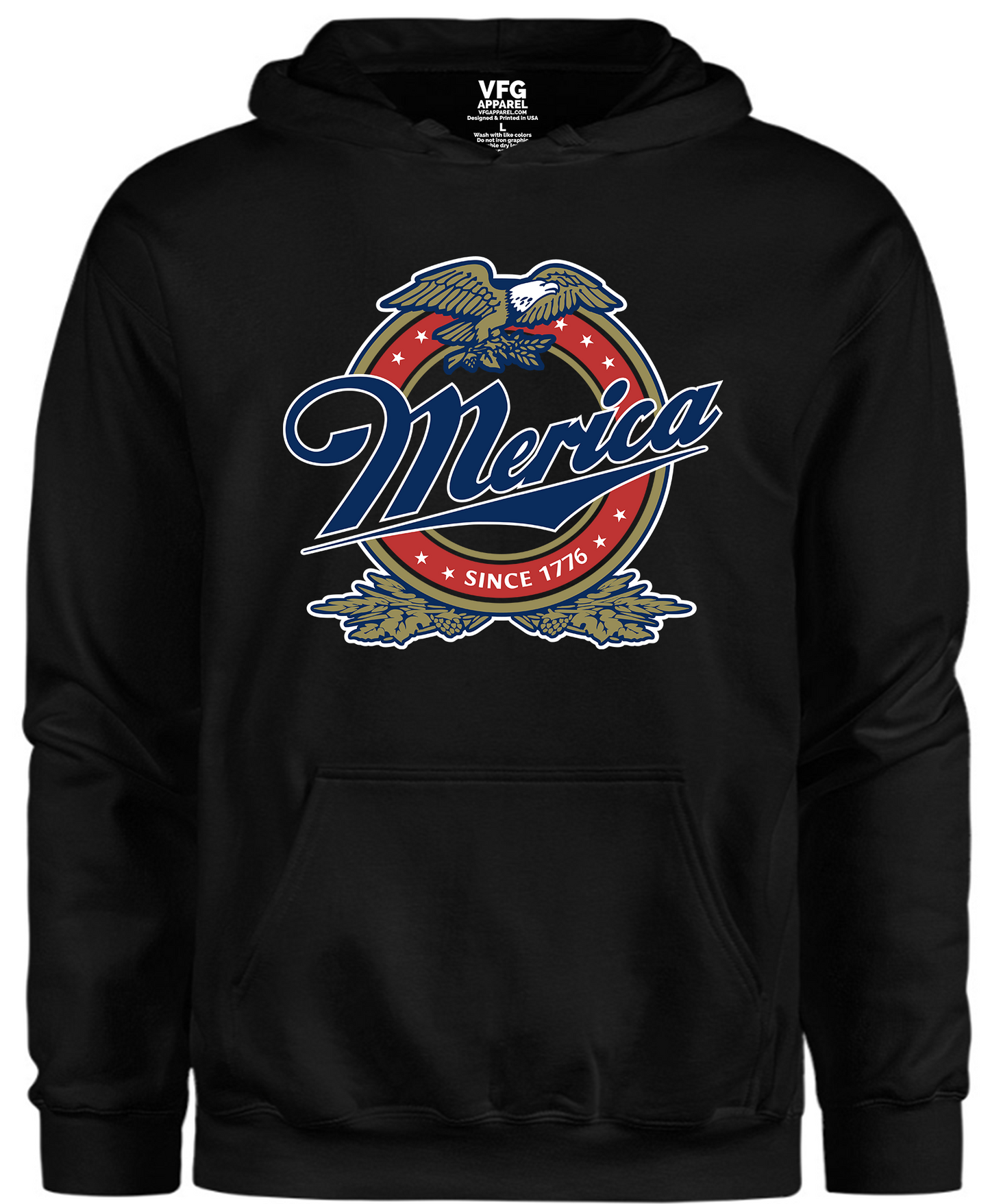 Hoodie - Merica 1776